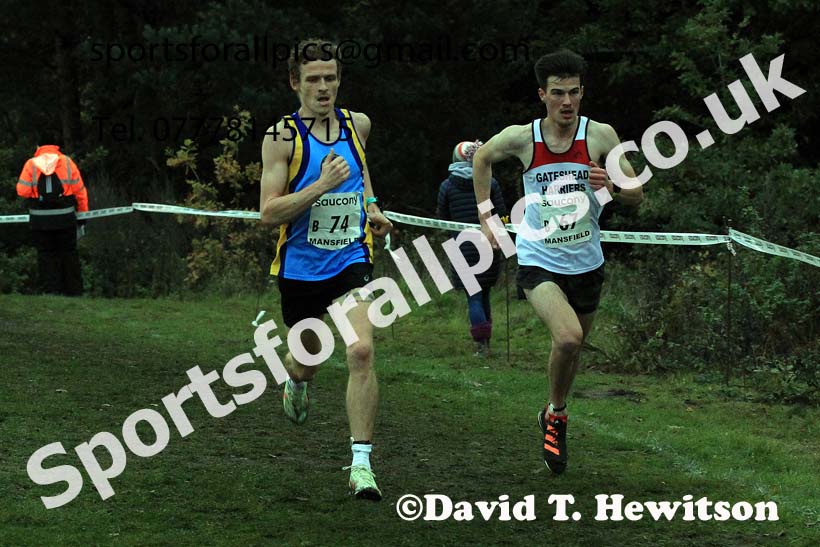 Senior Men, 2022 National Cross Country Relays, Berry Hill Park, Mansfield.  Photo: David T. Hewitson/Sports for All Pics